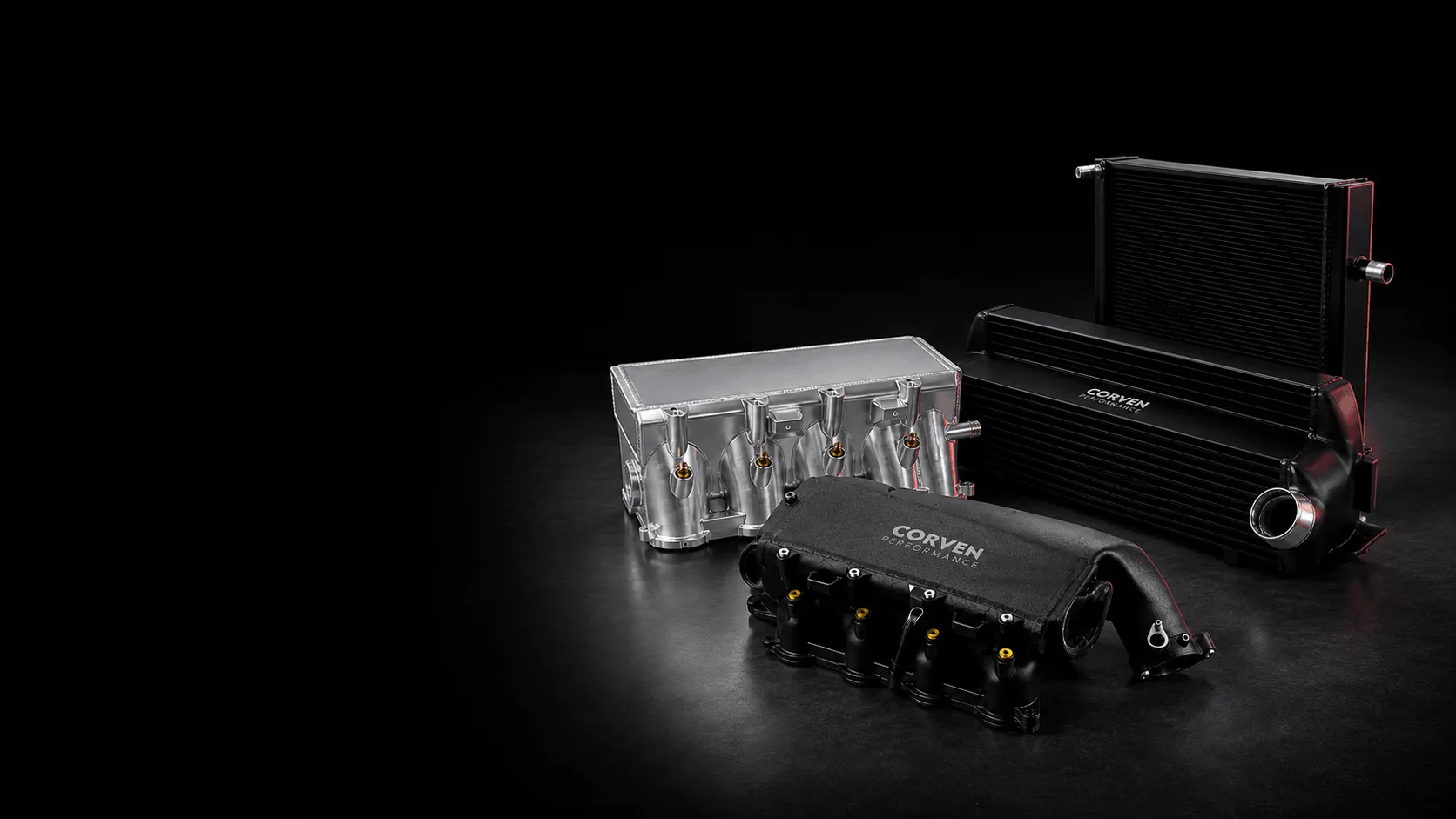 CORVEN high-performance manifolds, intercooler and heat exchanger