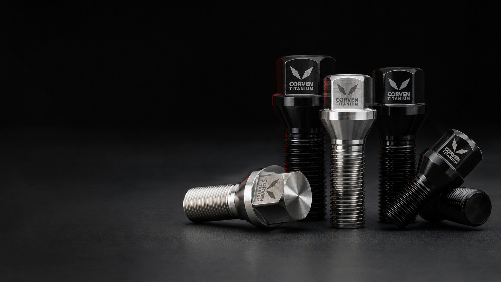 CORVEN titanium wheel bolts